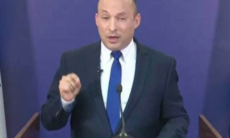 בנט. הצעה עלתה, אך לא סוכמה ולא תהיה [צילום: מן הטלוויזיה]