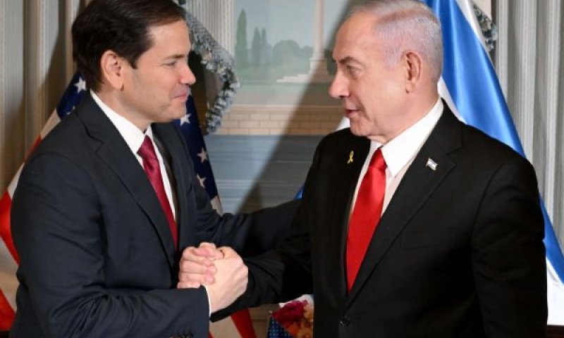 נתניהו, רוביו. ארה"ב ערבה לקיום הסכם השלום [צילום: אבי אוחיון/ לע״מ]