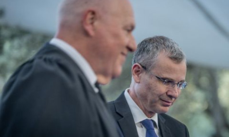 יריב לוין, עוזי פוגלמן [צילום: חיים גולדברג/פלאש 90]