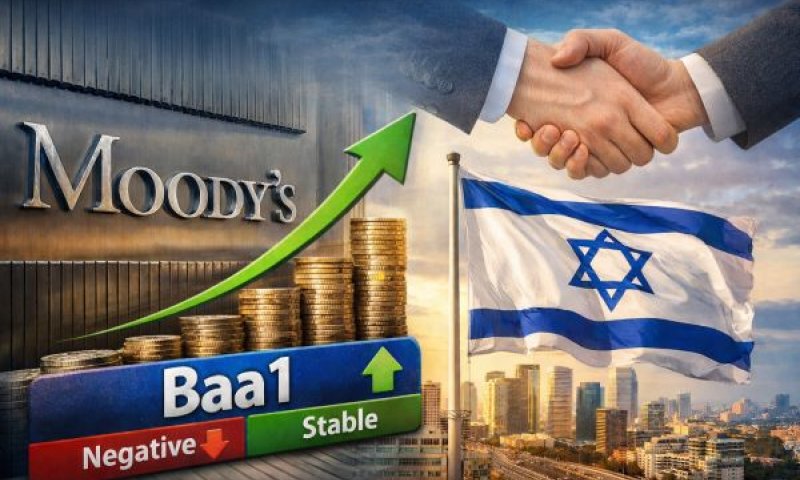 הדירוג של ישראל הועל משלילית ליציבה [עיבוד: AI]