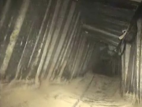 המנהרה שהפוצצה [צילום: דובר צה"ל]