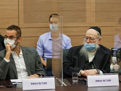 יעקב ליצמן ויוראי להב הרצנו [צילום: נועם מושקוביץ/דוברות הכנסת]