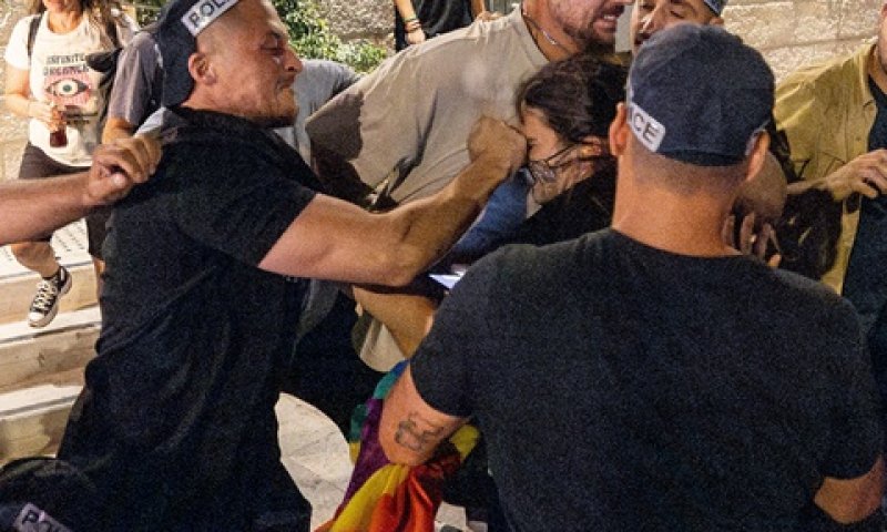 אלימות שוטרים [צילום: יונתן זינדל, פלאש 90]
