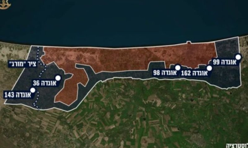65% משטח הרצועה - בידי צה"ל [צילום: דובר צה"ל]