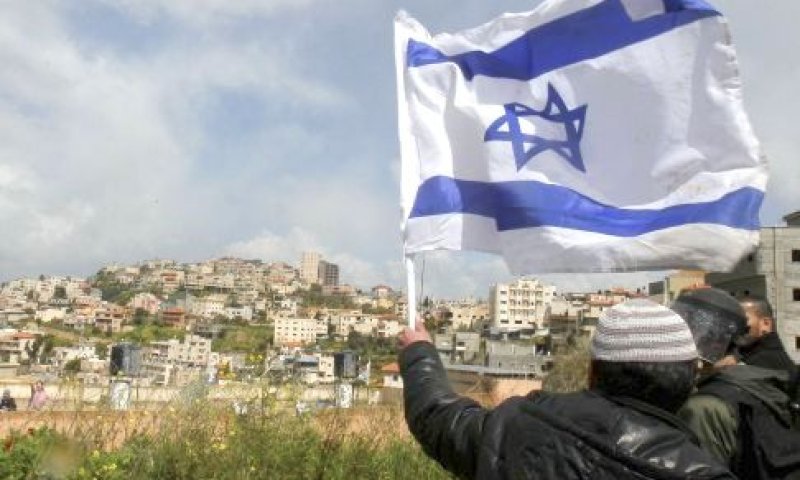 צעדת פעילי ימין בפאתי אום אל-פחם [צילום: פלאש 90]