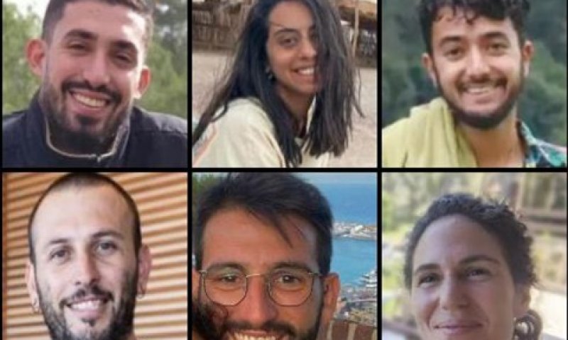 ששת החטופים שגופותיהם חולצו אמש. נרצחו בשבי [צילום: באדיבות המשפחות]