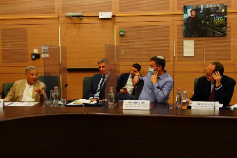 ניר ברקת מתן כהנא, יאיר גולן, איתן ששינסקי [צילום: עדינה ולמן/דוברות הכנסת]