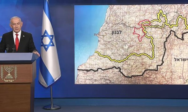 נתניהו. ישראל תישאר ברצועת הביטחון [צילום: לע"מ]
