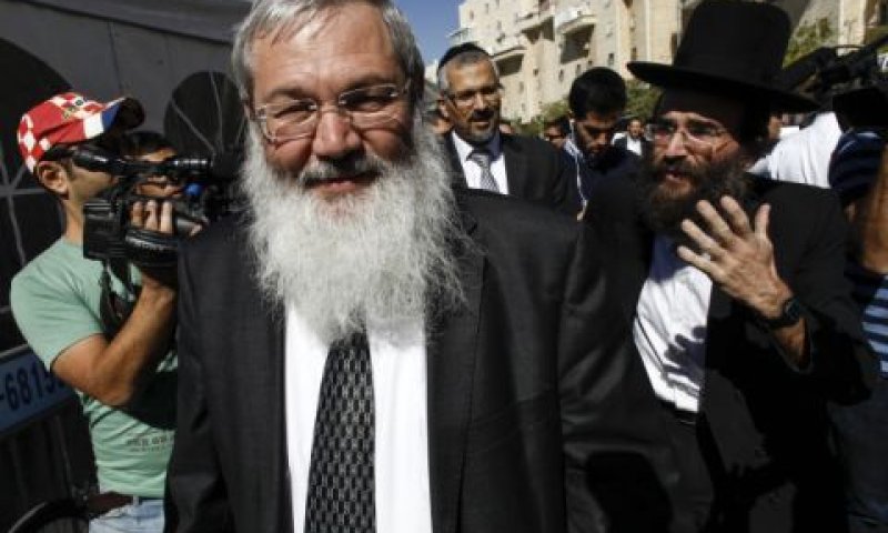 קריאות נגד סגן השר [צילום: פלאש 90]