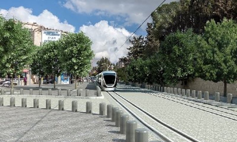 חברת ג'י טריין התקשרה בשורת הסכמי מימון לפרויקט [הדמיה: צוות תכנית אב לתחבורה י-ם]