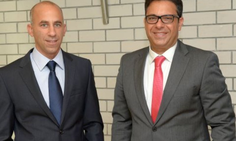 גיא פרג, יו"ר, אילן גיפמן, מנכ"ל אספן גרופ [צילום: ישראל הדרי]