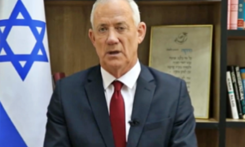 גנץ. "הפעולות שראינו יהיו רק הסיפתח" [צילום: מתוך חשבון הטוויטר של גנץ]