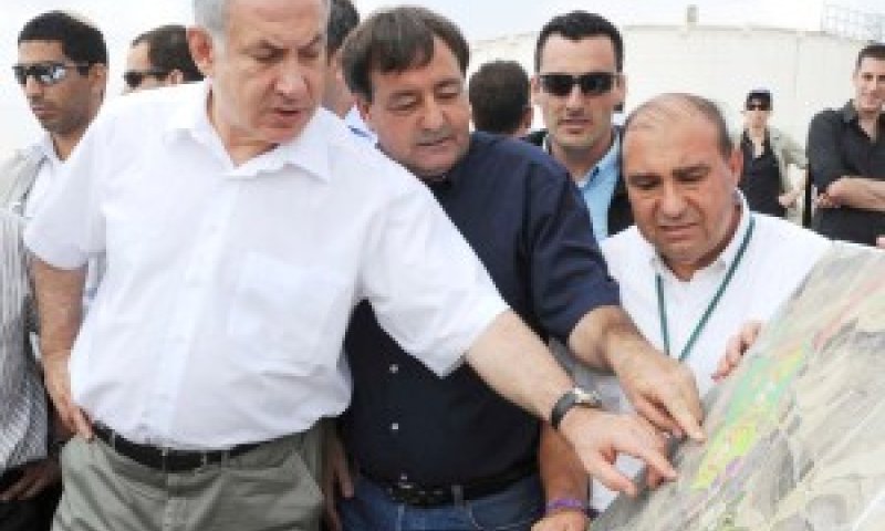 נתניהו בשומריה [צילום: פלאש 90]