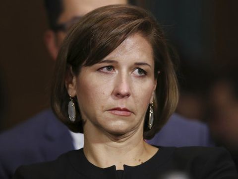 אשלי קוואנו, רעייתו של השופט [צילום: AP]