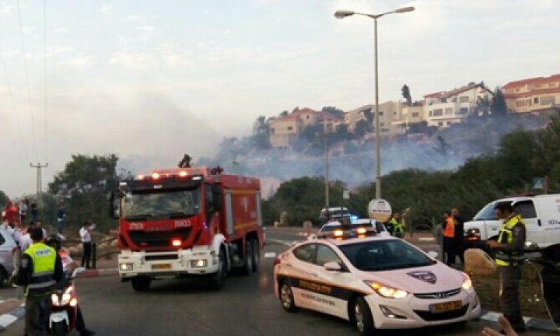 שריפה בזכרון יעקב [צילום: משטרת ישראל]