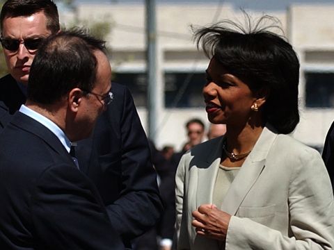 רייס נפגשה עם שר החוץ הפלשתיני [AP]