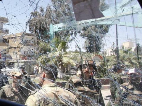 לאחר פיצוץ שיירת משקיפי האו"ם [צילום: AP]