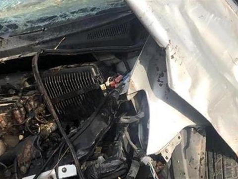 שרידי הרכב שביצע את התאונה [צילום: שימוש לפי סעיף 27א לחוק זכויות יוצרים]