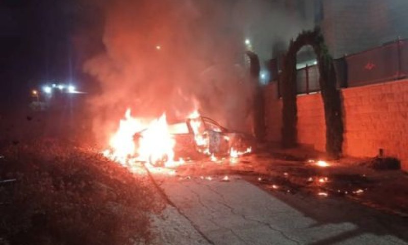 הצתה בכפר ג'ית בשומרון [צילום: שימוש לפי סעיף 27א לחוק זכויות יוצרים]