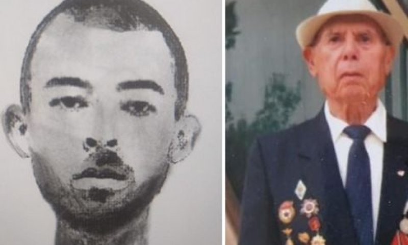סמיון ויולין ז"ל, לצד קלסתרון של החשוד ברצח