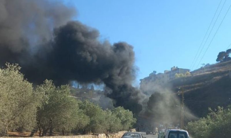 רכב הותקף בדרום לבנון. ארכיון [צילום: רשתות ערביות]