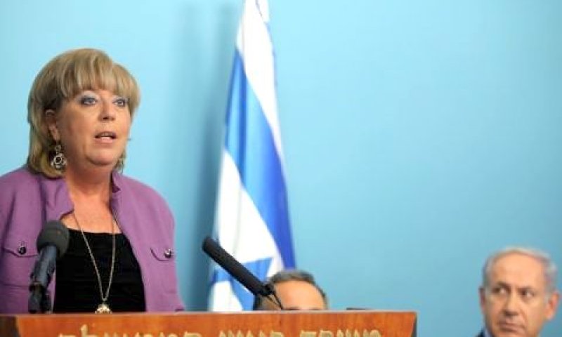נתניהו ופיירברג-איכר במסיבת עיתונאים משותפת [צילום: פלאש 90]