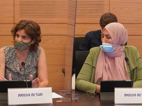 אימאן יאסין ח'טיב, תמר זנדברג [צילום: שמוליק גרוסמן]