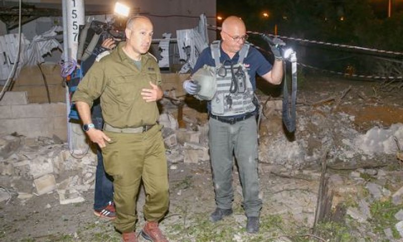 אחזת מזירות הרקטות באשדוד [צילום: פלאש 90]