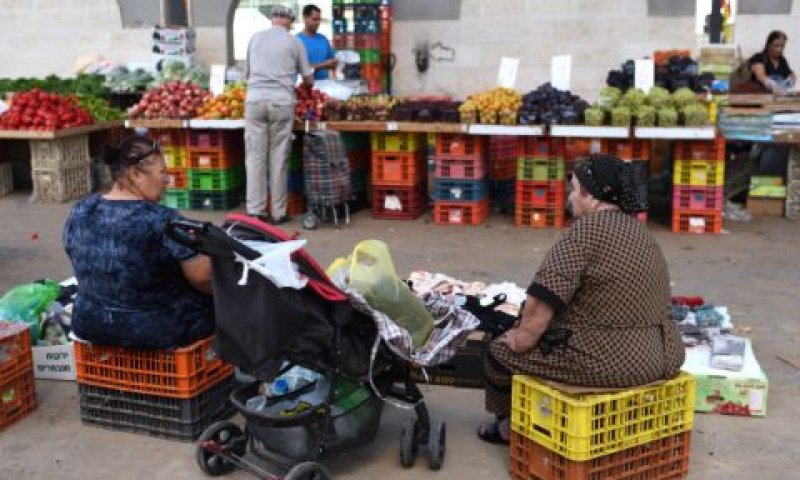 שקט מתוח. השוק בשדרות [צילום: גילי יערי/פלאש 90]