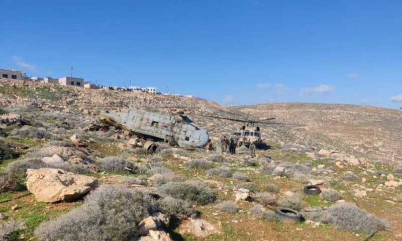 זירת ההתרסקות [צילום: שימוש לפי סעיף 27א לחוק זכויות יוצרים]