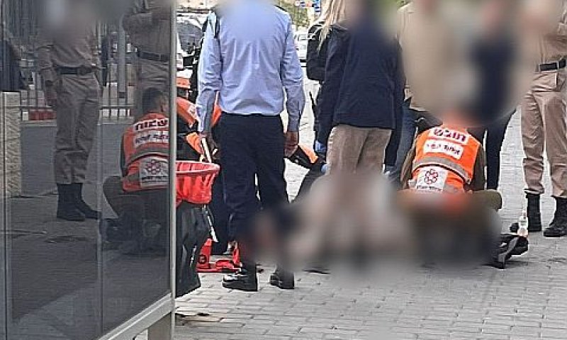 זירת הדריסה בבאר שבע [צילום: איחוד הצלה סניף באר שבע]