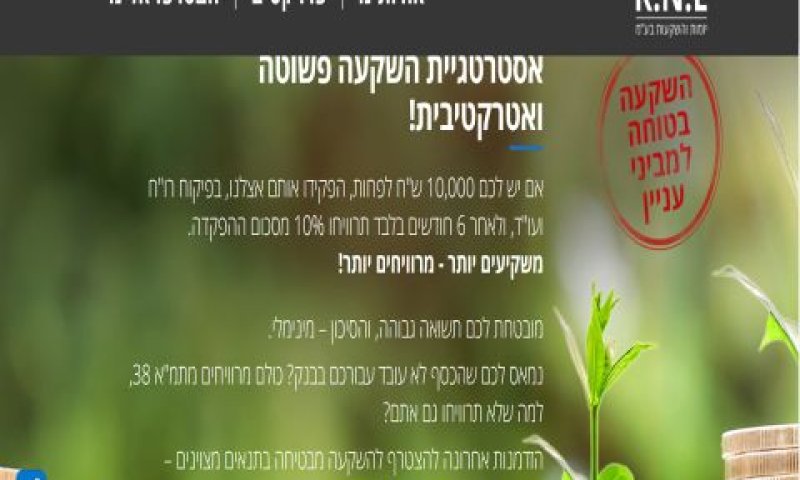האתר המזויף. אנשים נפלו בתרמית [צילום: דוברות רשות ניירות ערך]