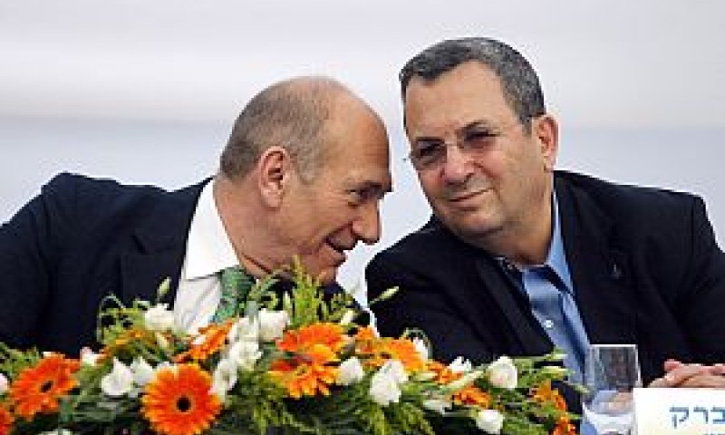 ברק, אולמרט. ילכו יחד [צילום: פלאש 90]