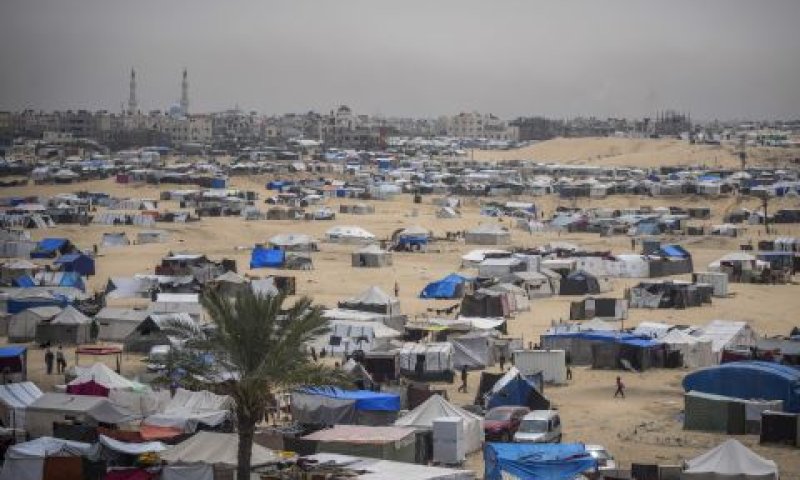 אוהלי פליטים ברפיח [צילום: עבד אל-כרים חאנה, AP]