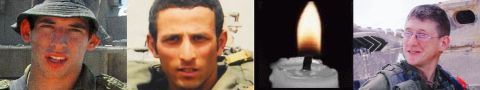 מימין: סמל הרן לב, סמל דן ברויר, סמ"ר אורי גרוסמן