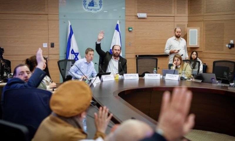 ההצבעה בוועדת החוקה [צילום: נועם מושקוביץ/דוברות הכנסת]