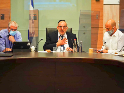 עו"ד גור בליי ויעקב אשר [צילום: עדינה ולמן/דוברות הכנסת]