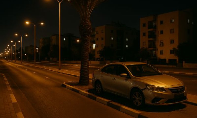 נעצרו רק לאחר שהתנגשו בעץ דקל [עיבוד AI]