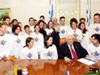שרון עם צעירי תגלית