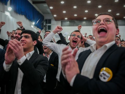 אנשי ש"ס הערב [צילום: פלאש 90]