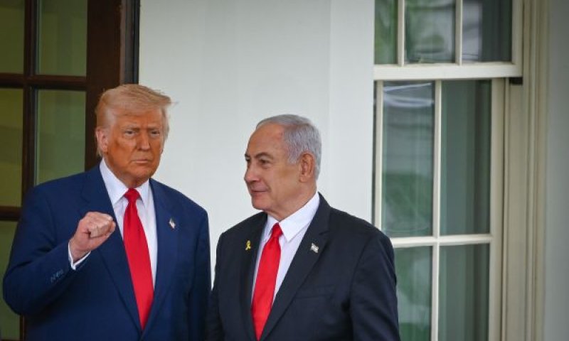 נתניהו וטראמפ בפגישתם בחודש אפריל [צילום: לירי אגמי/פלאש 90]