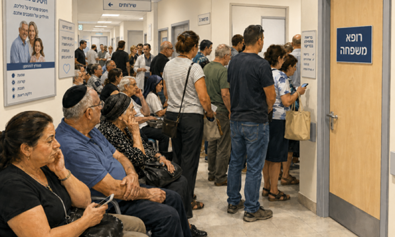 רבע מהישראלים המתינו בין חודש לשלושה חודשים לרופא ועשירית המתינו יותר משלושה חודשים [עיבוד: AI]