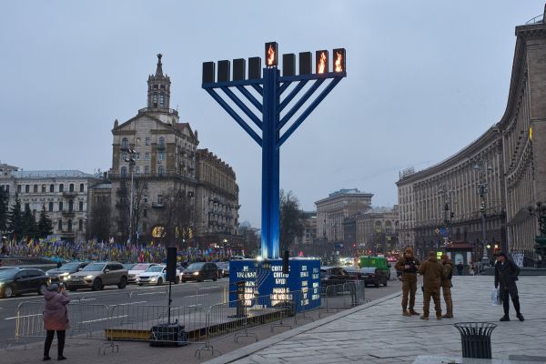 כיכר החירות, קייב, השבוע [צילום: אפרם לוקצקי/AP]