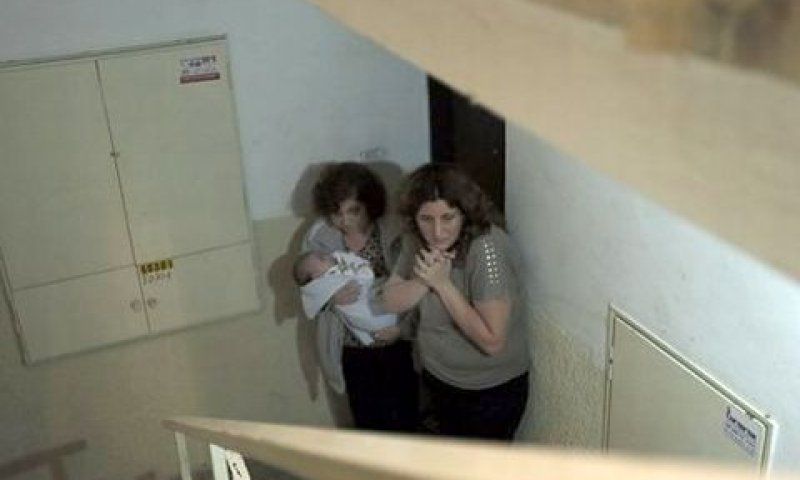 חרדה בחדר מדרגות באשקלון [צילום: AP]