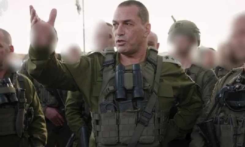 רב אלוף זמיר בביקור ברצועת עזה [צילום: דובר צה"ל]