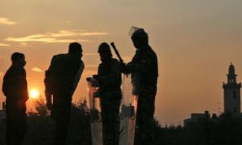 שוטרים מצריים על הגבול [צילום ארכיון: AP]