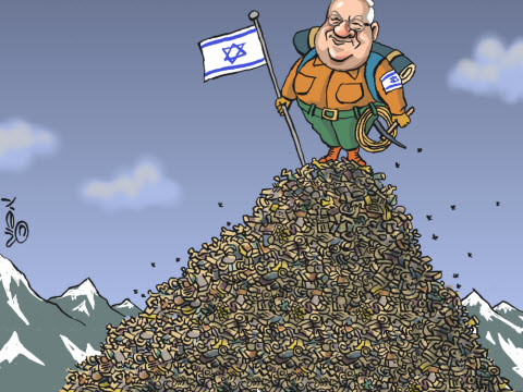 קריקטורה על רובי ריבלין מאת מושיק לין [צילום: יח"צ]