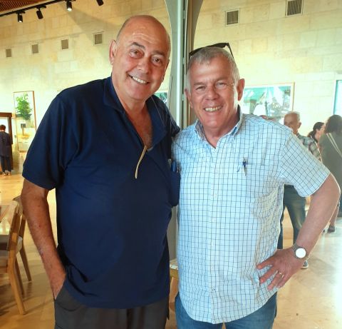 גיורא שחם מנכ"ל רשות המים וצביקה סלוצקי מנכ"ל רשות הכינרת [צילום: רשות הכינרת]