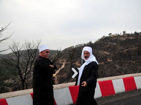 שבועיים אחרי האסון. בזירה מוקמת אנדרטה [צילום: פלאש 90]
