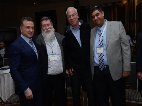 דודו סעדה, אורי אריאל, כצלה ומירילשווילי [צילום: ניסים לב]